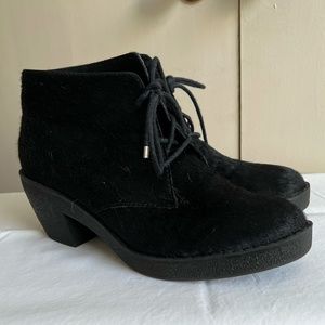 Kurt Geiger Pony Hair Ankle Boots
